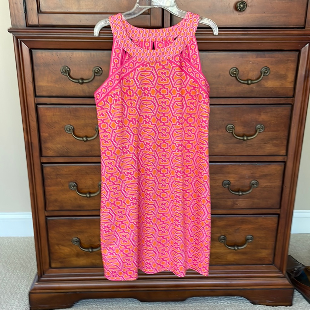 Gretchen Scott Designs Pink And Orange Dress